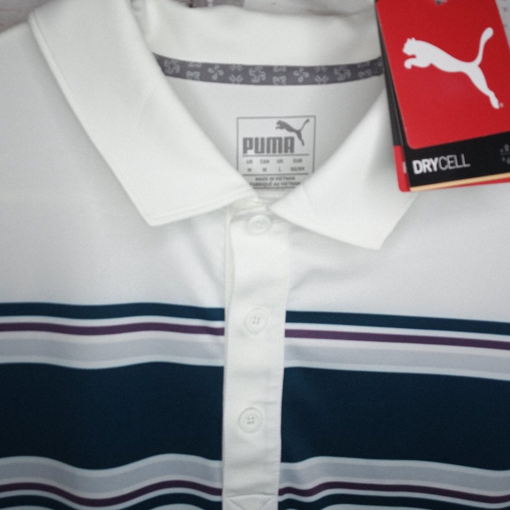 PUMA PERFORMANCE FIT MEN'S SZ MEDIUM POLO - Picture 3 of 5